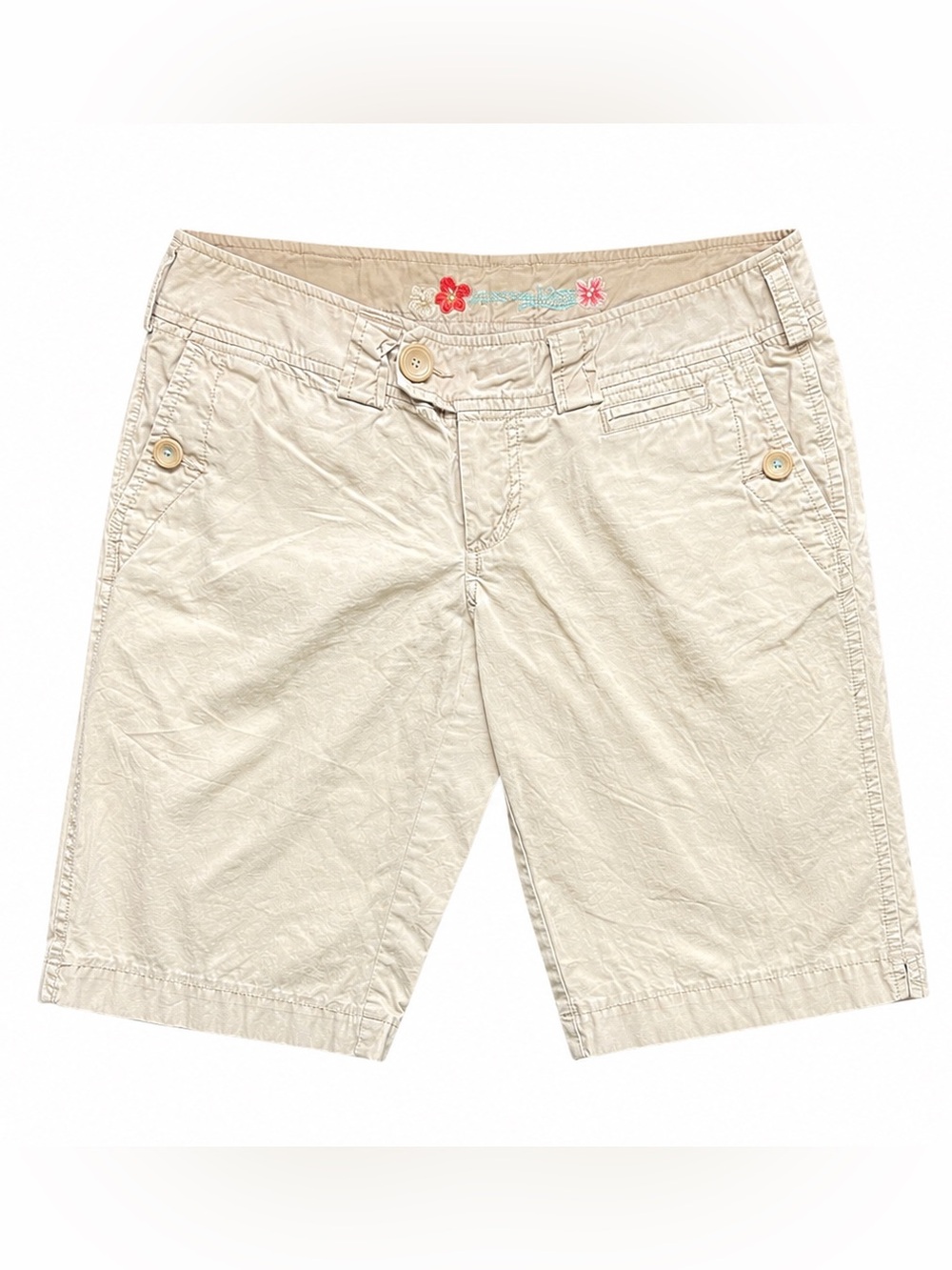 American Eagle Outfitters Women's Khaki Beige Bermuda Shorts